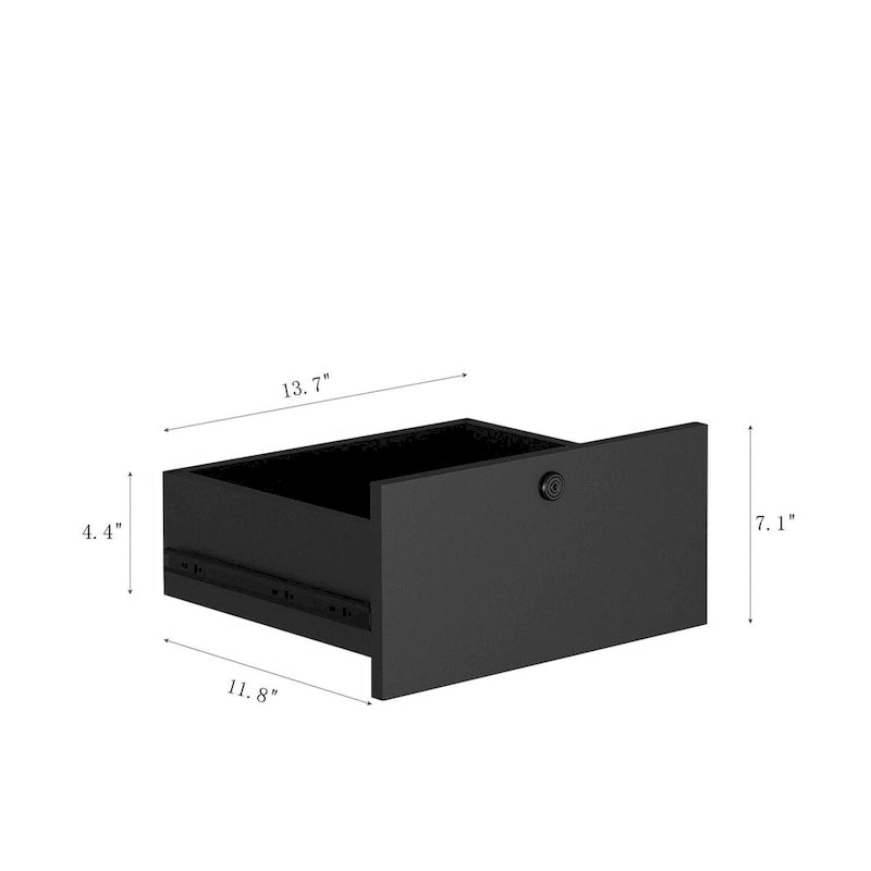 Modern Smart Nightstand with Charging Station and Night Light