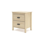 Signature Design by Ashley Cabinella Tan Panel Headboard with Dresser and Nightstand