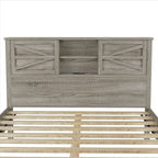 3-Pieces Bedroom Sets Queen Size Platform Bed with Storage Nightstand and Dresser