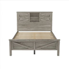 3-Pieces Bedroom Sets Queen Size Platform Bed with Storage Nightstand and Dresser