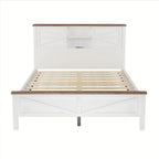 3-Pieces Bedroom Sets Queen Size Platform Bed with Storage Nightstand and Dresser