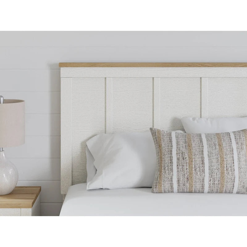 Signature Design by Ashley Linnocreek White/Brown Panel Headboard