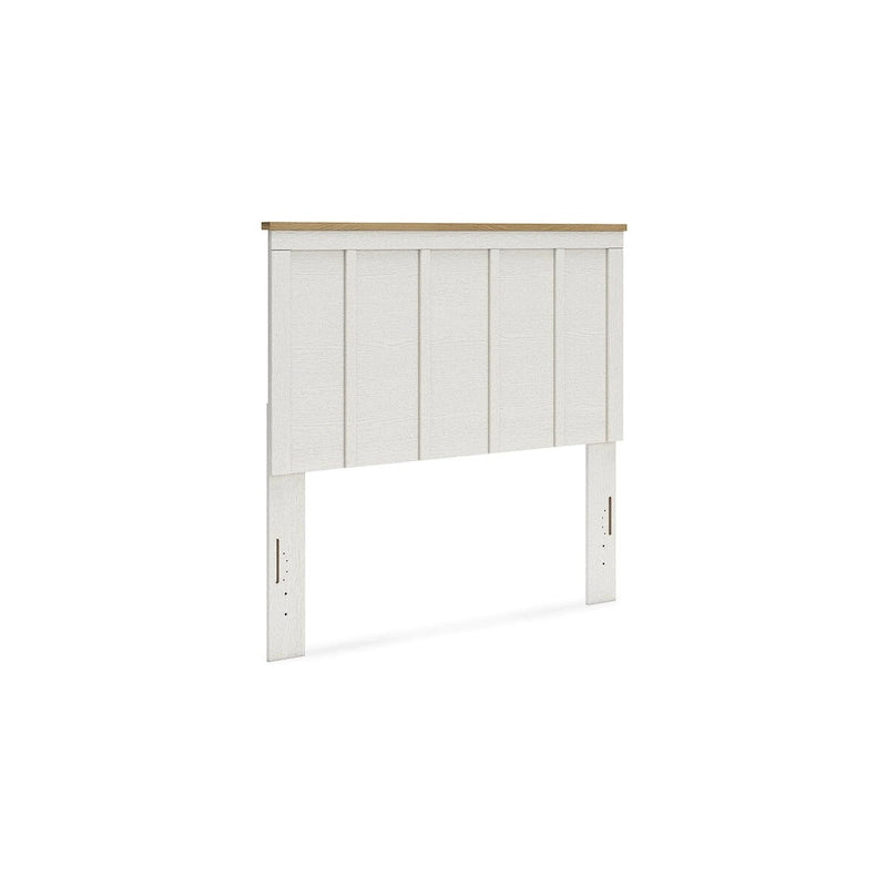 Signature Design by Ashley Linnocreek White/Brown Panel Headboard
