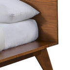 Furniture of America Beau Midcentury Low Profile Wood Platform Bed