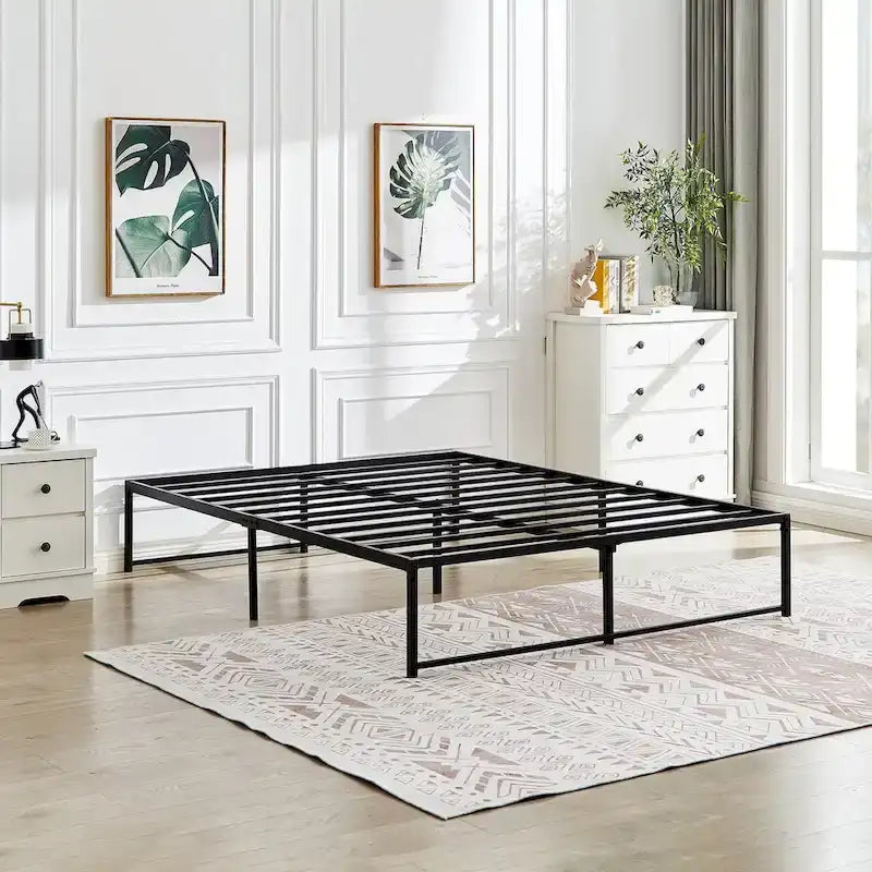 Javlergo 14-Inch Full Size Metal Platform Bed Frame, No Box Spring Needed