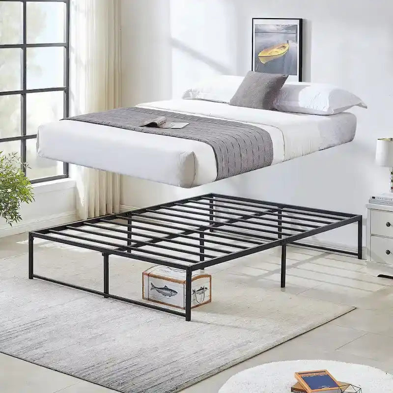 Javlergo 14-Inch Full Size Metal Platform Bed Frame, No Box Spring Needed