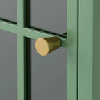 Set of 2 Modern Nightstand with Storage Cabinet & Solid Wood Tabletop