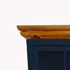 Set of 2 Modern Nightstand with Storage Cabinet & Solid Wood Tabletop