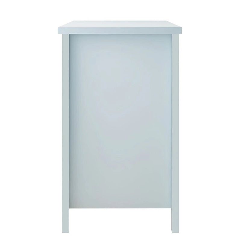 Modern Drawer Dresser with Solid Wood Frame and Retro Shell Handle