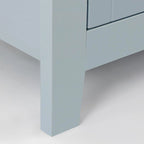 Modern Drawer Dresser with Solid Wood Frame and Retro Shell Handle