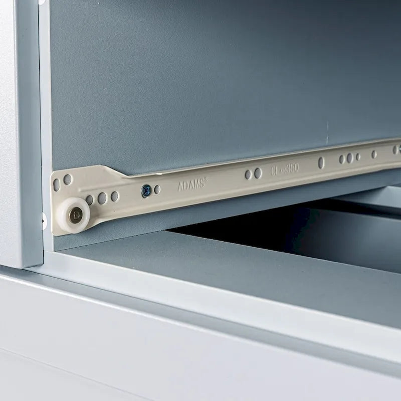 Modern Drawer Dresser with Solid Wood Frame and Retro Shell Handle