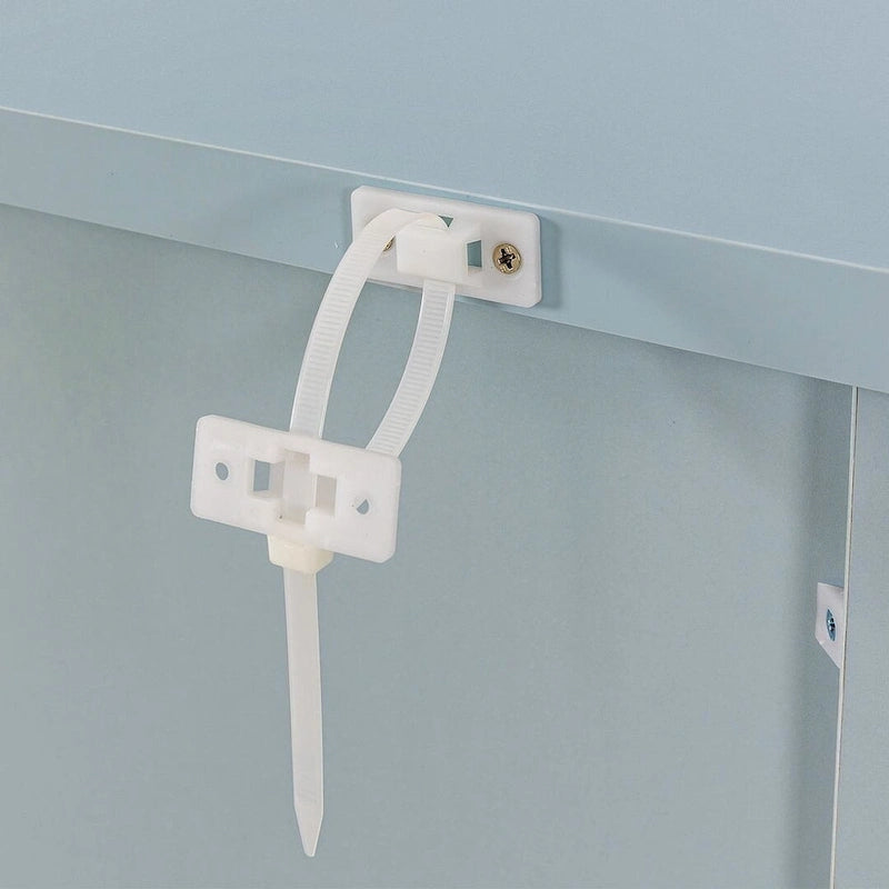 Modern Drawer Dresser with Solid Wood Frame and Retro Shell Handle