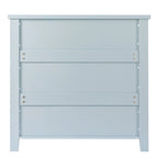 Modern Drawer Dresser with Solid Wood Frame and Retro Shell Handle