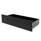 Modern Drawer Dresser with Solid Wood Frame and Retro Shell Handle