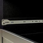 Modern Drawer Dresser with Solid Wood Frame and Retro Shell Handle