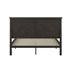 Solid Wood Platform Bed Frame with Headboard and Footboard