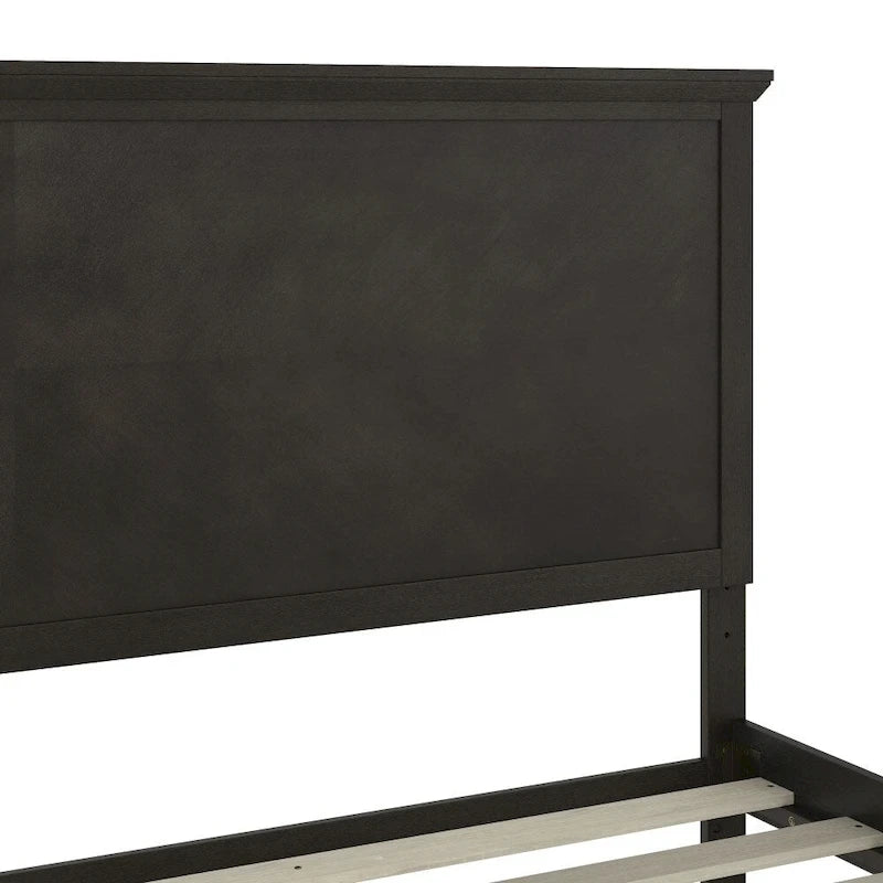 Solid Wood Platform Bed Frame with Headboard and Footboard