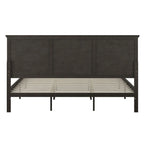 Solid Wood Platform Bed Frame with Headboard and Footboard