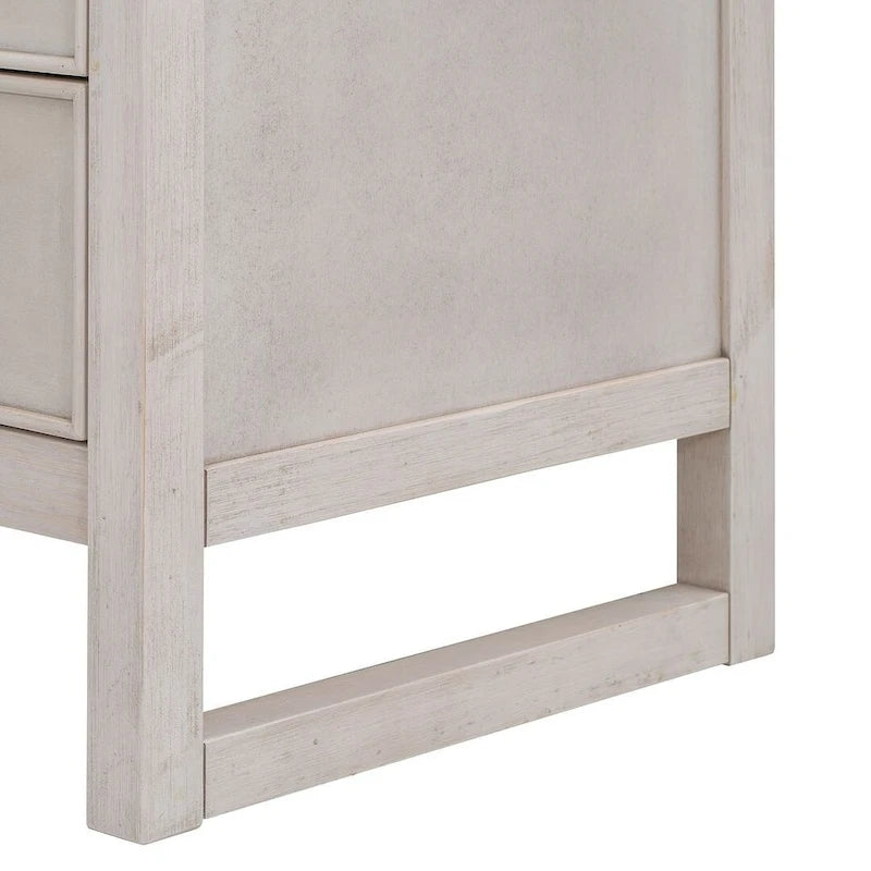 47.8 L Rustic Wooden Dresser Chest of Drawers for Bedroom