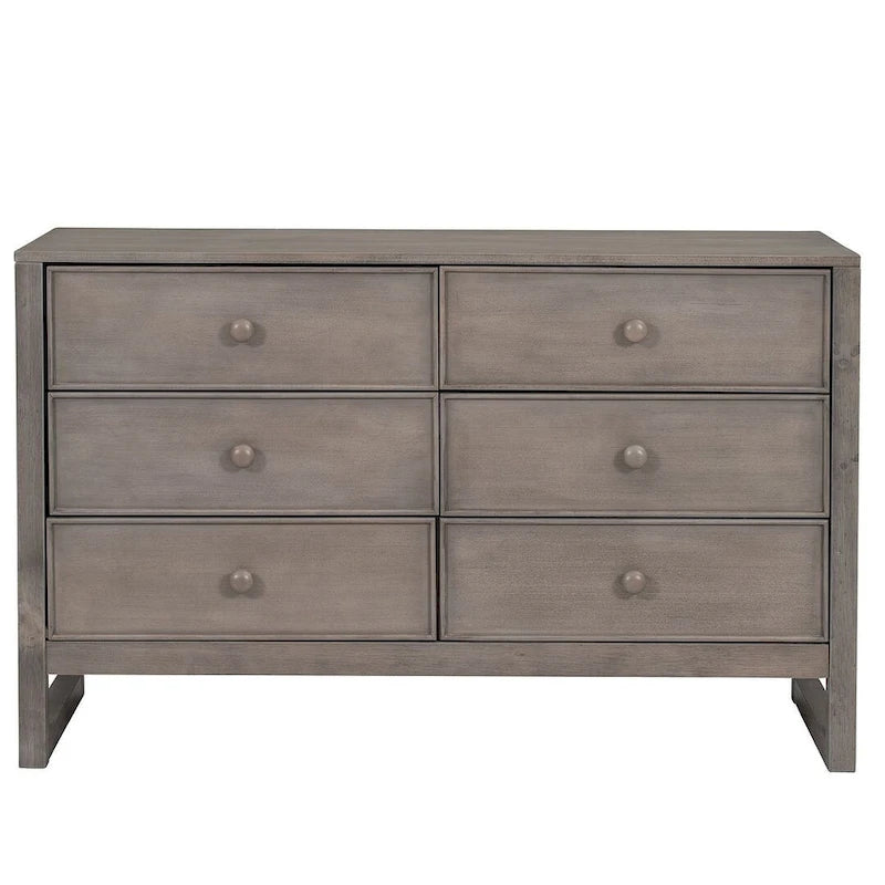 47.8 L Rustic Wooden Dresser Chest of Drawers for Bedroom