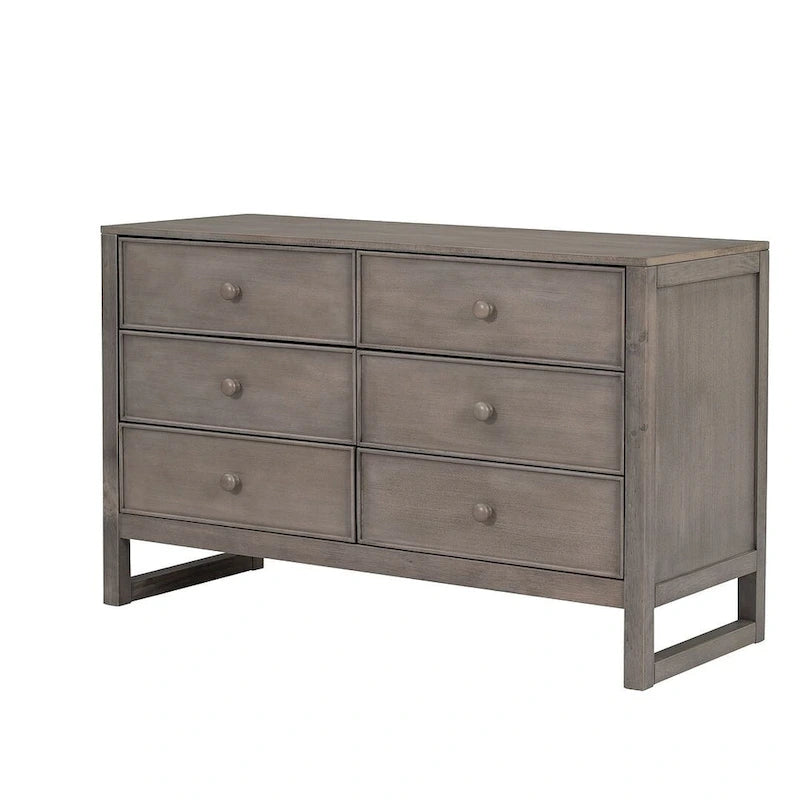 47.8 L Rustic Wooden Dresser Chest of Drawers for Bedroom