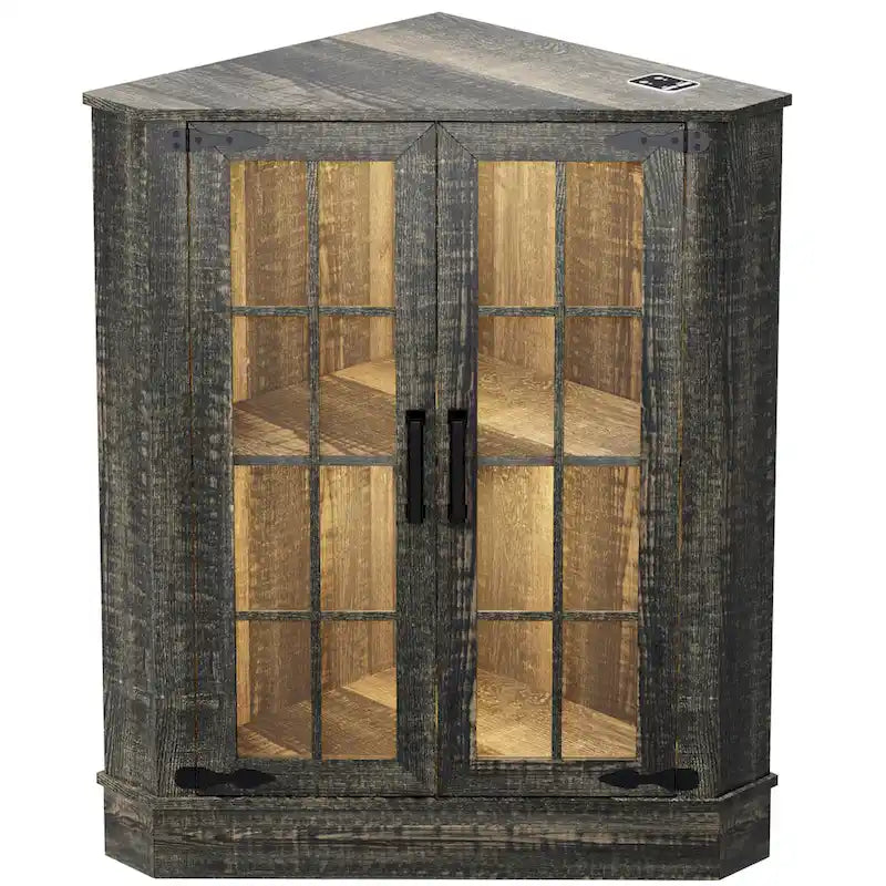 20Wide Corner Storage Cabinet - N/A