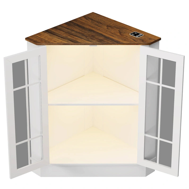 20Wide Corner Storage Cabinet - N/A