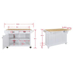 Kitchen Island Cart with Storage for Diningroom