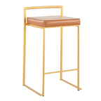 Silver Orchid Forrest Gold Stackable Fully Welded Counter Stool (Set of 3)