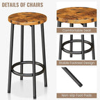 Mieres Kitchen Island with 2 Stools and Open Shelves