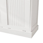 33 White Tilt-Out Laundry Sorter Cabinet with Two-Compartment