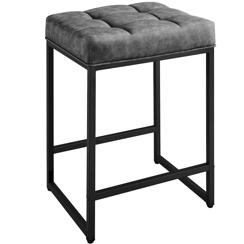 Yaheetech Modern Upholster Bar Stools for Kitchen Counter, Set of 2