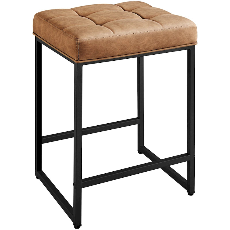 Yaheetech Modern Upholster Bar Stools for Kitchen Counter, Set of 2