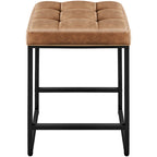 Yaheetech Modern Upholster Bar Stools for Kitchen Counter, Set of 2