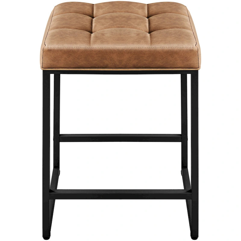 Yaheetech Modern Upholster Bar Stools for Kitchen Counter, Set of 2