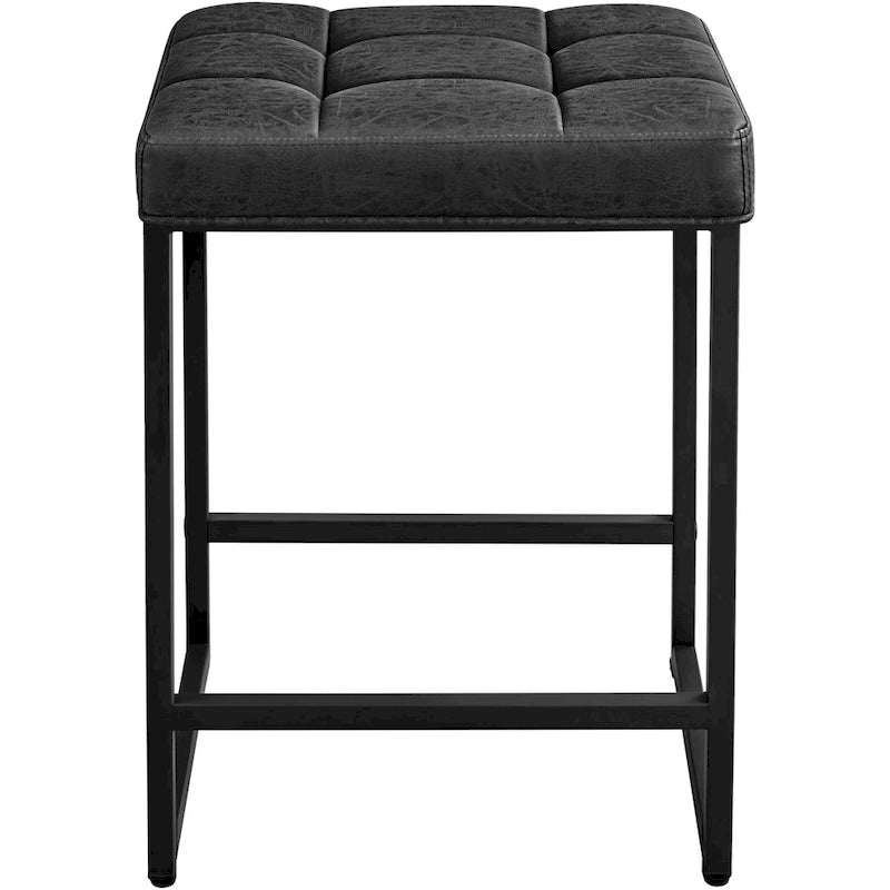 Yaheetech Modern Upholster Bar Stools for Kitchen Counter, Set of 2