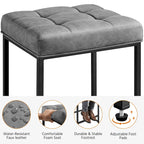 Yaheetech Modern Upholster Bar Stools for Kitchen Counter, Set of 2