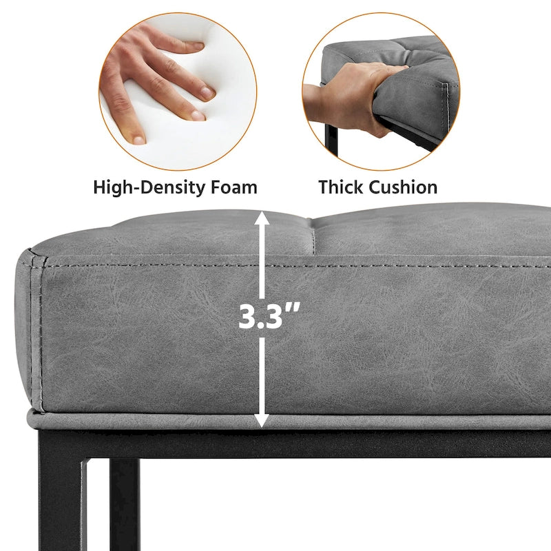 Yaheetech Modern Upholster Bar Stools for Kitchen Counter, Set of 2