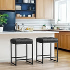 Yaheetech Modern Upholster Bar Stools for Kitchen Counter, Set of 2