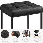 Yaheetech Modern Upholster Bar Stools for Kitchen Counter, Set of 2