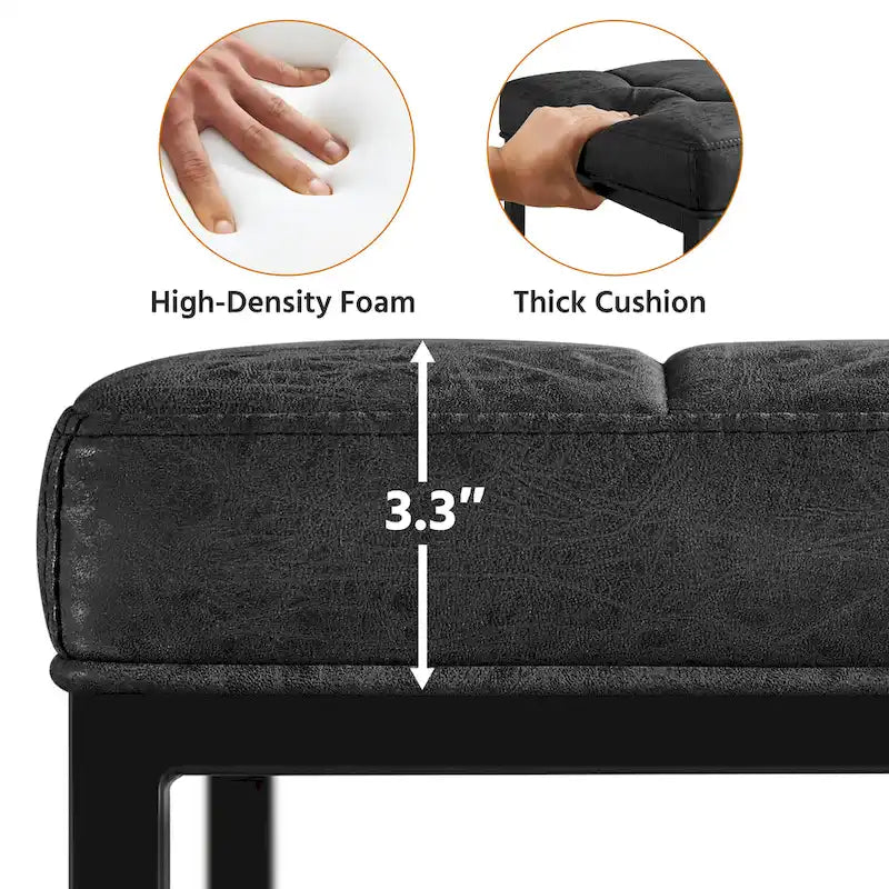 Yaheetech Modern Upholster Bar Stools for Kitchen Counter, Set of 2