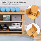 Bamboo Shoe Rack Bench