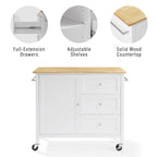 Crosley Soren Wood Top Kitchen Island/Cart - 18d x 42.13w x 37.5h