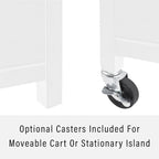 Crosley Soren Wood Top Kitchen Island/Cart - 18d x 42.13w x 37.5h