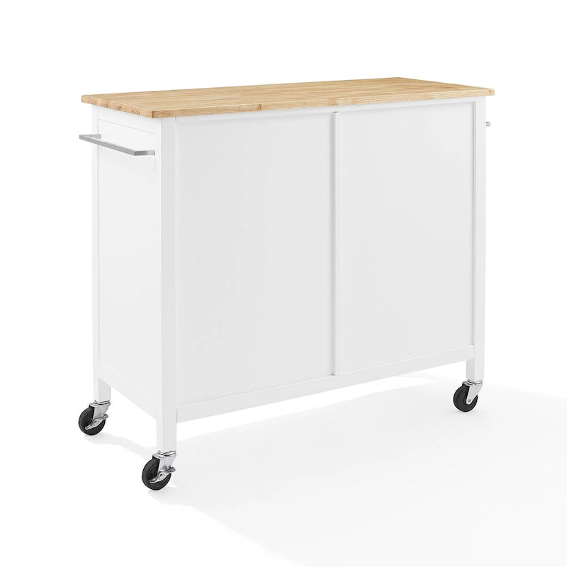 Crosley Soren Wood Top Kitchen Island/Cart - 18d x 42.13w x 37.5h