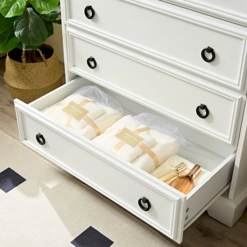 Modern 6 Drawer Dresser, Dressers for Bedroom, Tall Chest of Drawers Closet Organizers & Storage Clothes