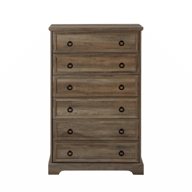 Modern 6 Drawer Dresser, Dressers for Bedroom, Tall Chest of Drawers Closet Organizers & Storage Clothes