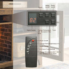 55 inch TV Media Stand with Electric Fireplace KD Inserts Heater