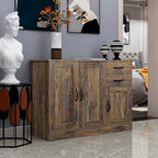 Modern Wood Buffet ,Sideboard with 3 Doors and 2 Drawers