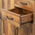 Modern Wood Buffet ,Sideboard with 3 Doors and 2 Drawers